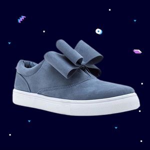 Blue Slip On Sneakers
